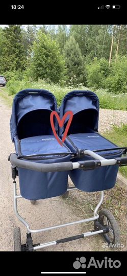 Коляска для двойни bumbleride twin 2 в 1