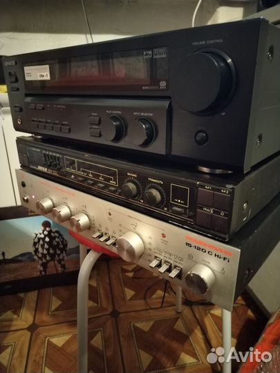 Усилитель звука СССР, колонки Романтика