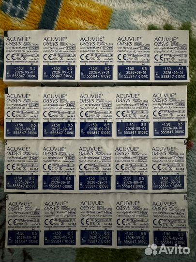 Линзы acuvue oasys -1,5