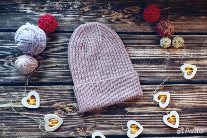 Шапка женская вязаная ручная работа
