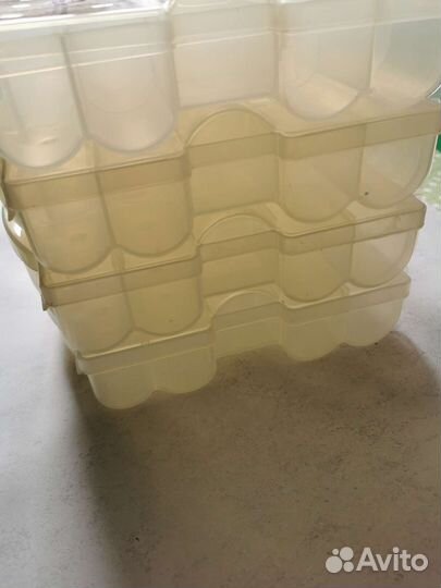 Органайзеры - 5 шт., контейнер для бисера