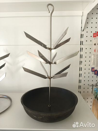 Ёлочка для тандыра с чугунной сковородой