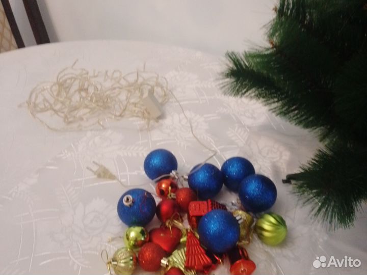 Ель искуственная бу 1 метр