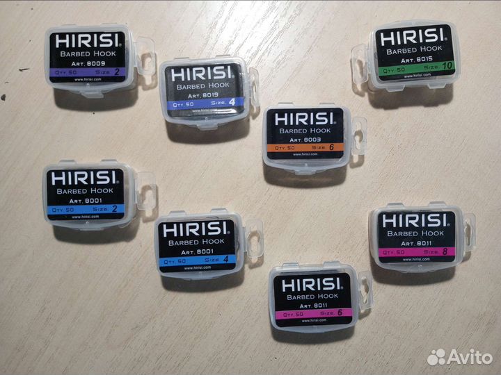 Крючки рыболовные хириси Hirisi с бородкой