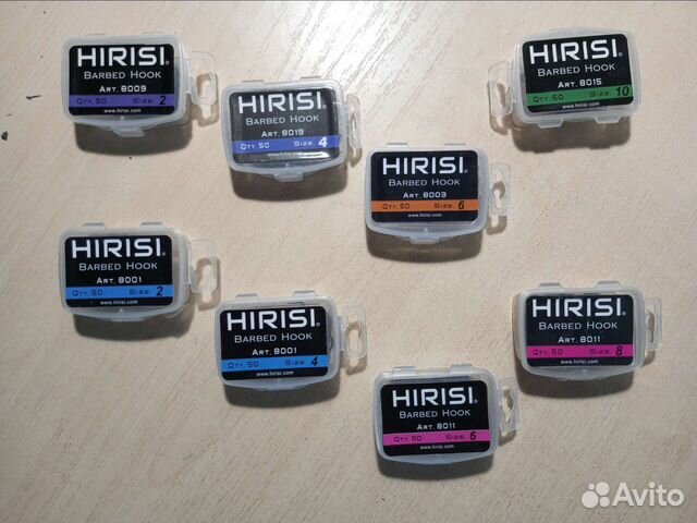 Крючки рыболовные хириси Hirisi с бородкой