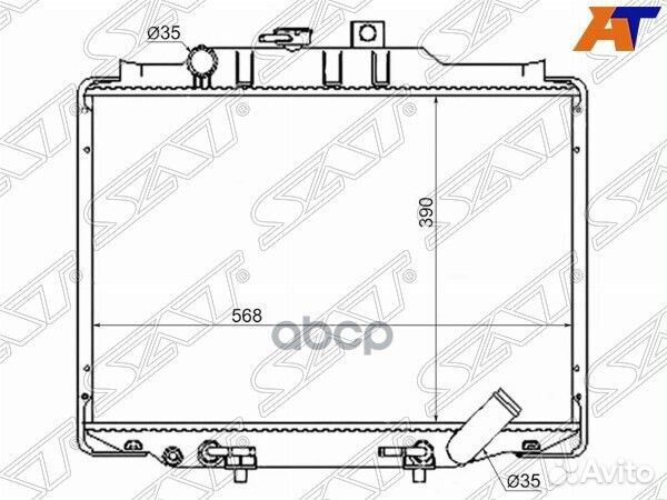 Радиатор Mitsubishi Delica 89-07 / Hyundai Grace