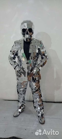 Костюм зеркальный череп