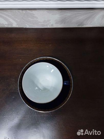 Фарфоровая посуда кобальт с позолотой СССР