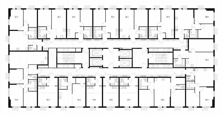 1-к. квартира, 32,4 м², 30/33 эт.