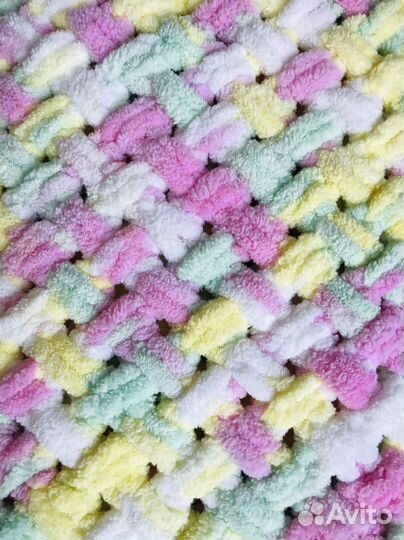 Плед из ализе пуффи