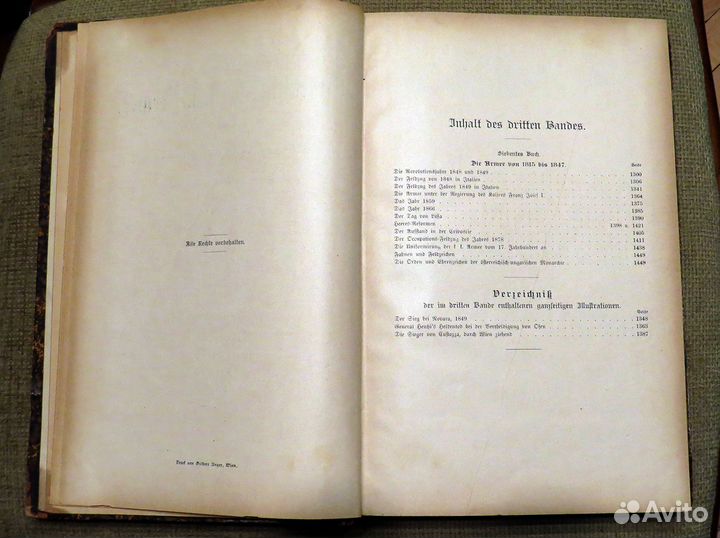 Антикварная книга Gefrhirhte der K. K. Armee 1887