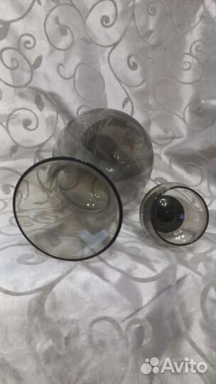 Графин цветное стекло СССР