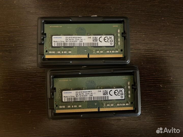 Оперативная память ddr4 8gb x2 samsung so-dimm