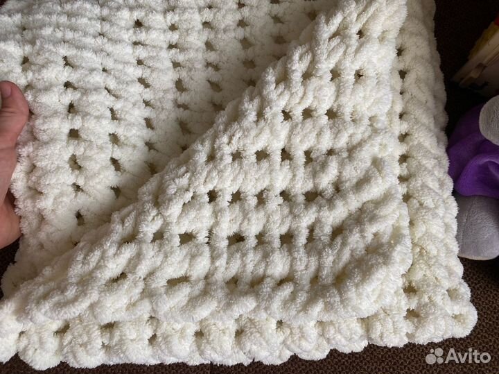 Плед детский вязаный ручная работа