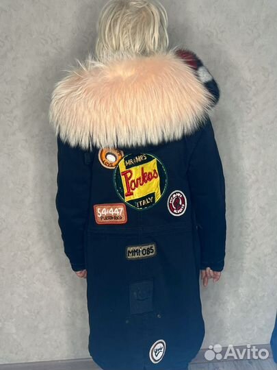 Парка с натуральным мехом 42 44