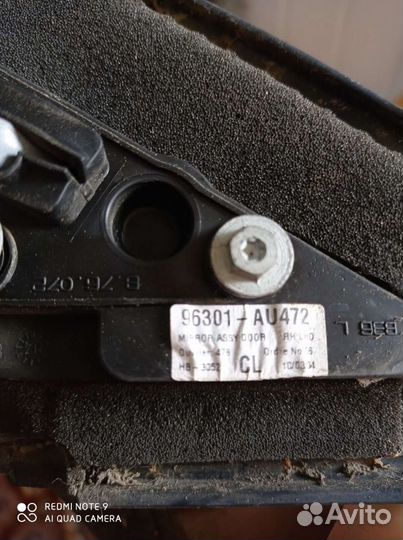 Зеркало правое Nissan Primera, P12/TP12/QP12, QG16