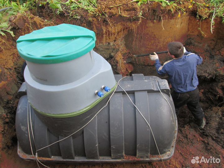 Септик био Аквалос 5 переливной