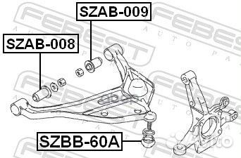 Пыльник шаровой опоры Suzuki Vitara 88 szbb60A