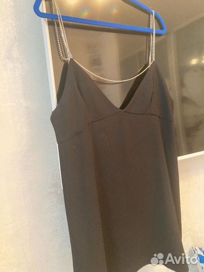 Топ - блуза нарядная с бретельками из страз