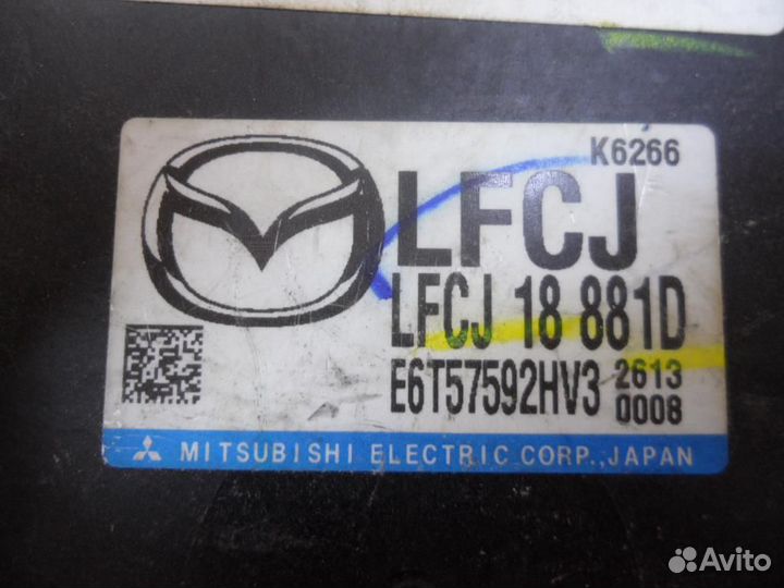 Блок управления двс Mazda 6 (GH) 2011