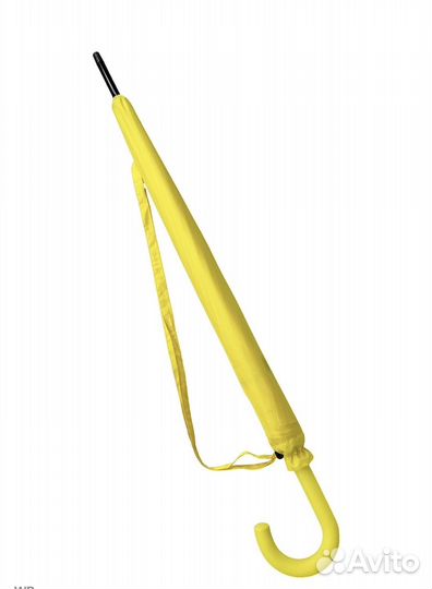 Зонт желтый трость женский в чехле в коробке