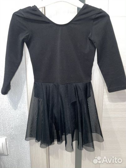 Гимнастический купальник с юбкой