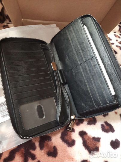Кошелек мужской кожаный новый