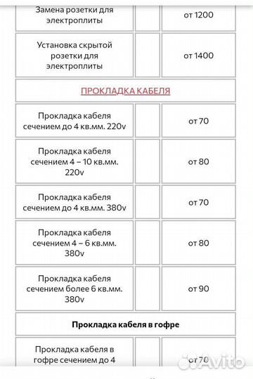 Услуги электрика выезд на дом