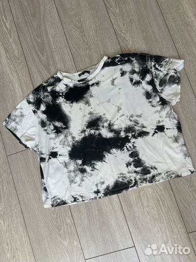 Футболка zara (кроп топ)