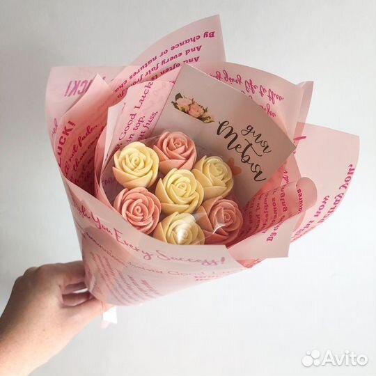 Букет из шоколадных цветов