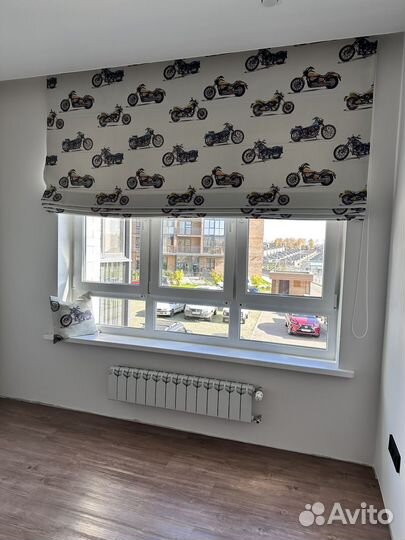 Римская штора с карнизом