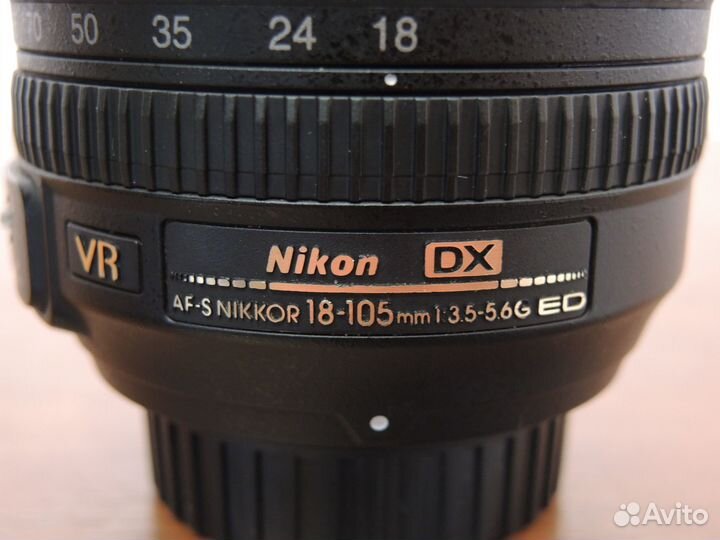 Объектив Nikon AF-S 18-105 1:3.5-5.6G VR без стаба