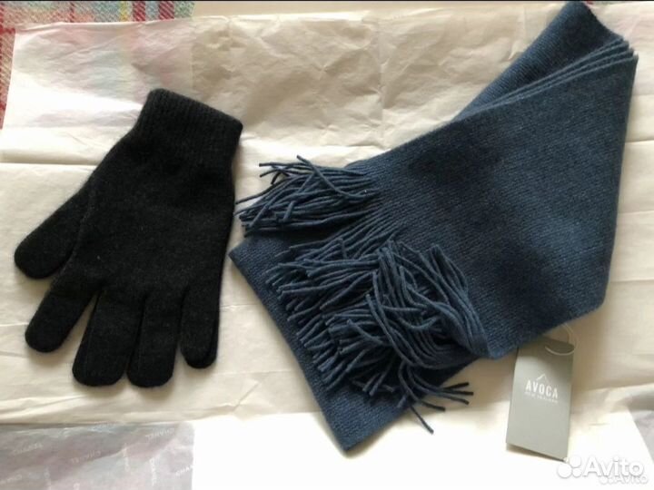 Шарф перчатки из Новой Зеландии шерсть