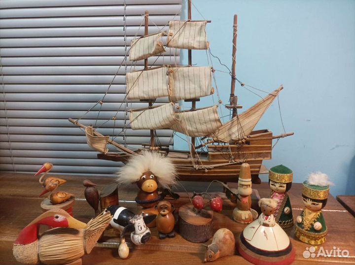 Посуда и игрушки из дерева СССР