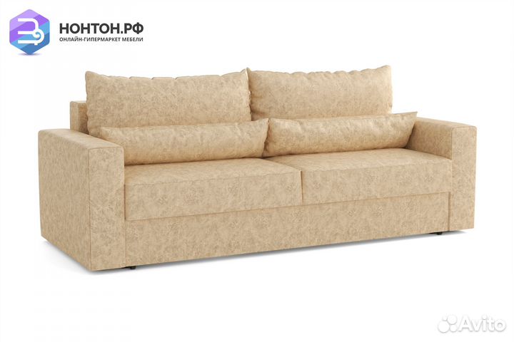 Диван еврокнижка Томас 3-х местный бежевый