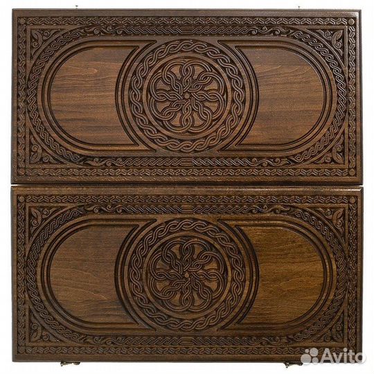 Нарды резные Темная луна 61 х 64 см бук Армения 62589