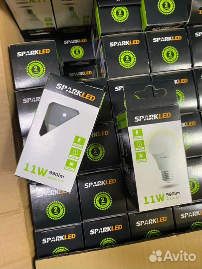Лампа светодиодная spark LED E27 11W 4000K
