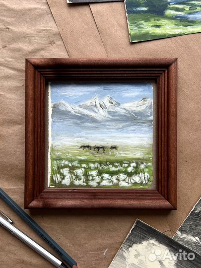 Картины пейзажи пастелью и карандашом