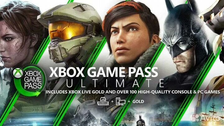 Подписка Xbox game pass ultimate для pc и xbox н