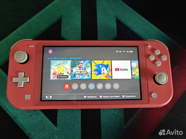 Nintendo switch lite прошитая 128gb