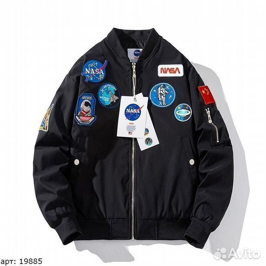 Бомбер Nasa Черный