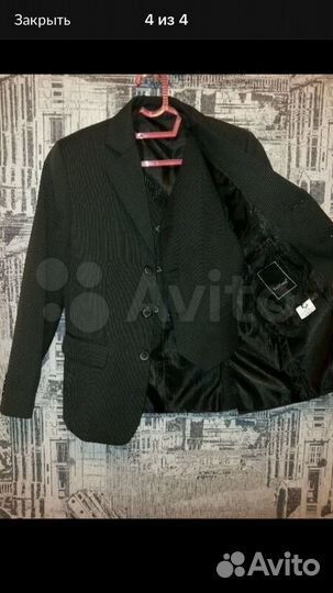 Костюм (пиджак и жилет) школьный для мальчика