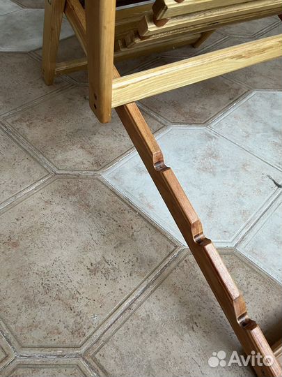 Шезлонг лежак деревянный