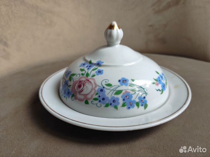 Винтажная масленка сырница СССР