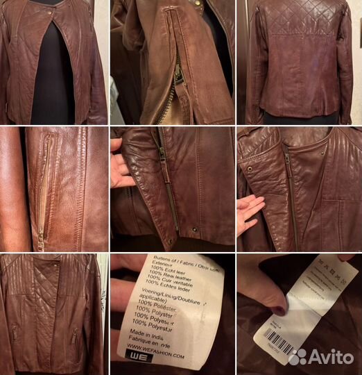 Кожаная и замшевая куртка размер М 44-46