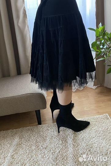 Юбка пышная микровельвет
