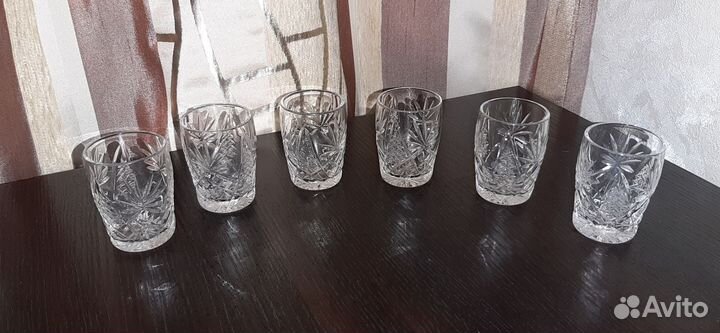 Хрусталь фужеры графин ваза стопки