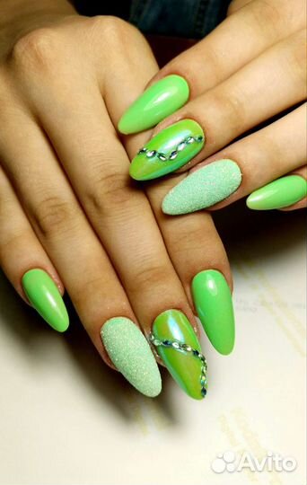 Маникюр гель лак наращивание ногтей