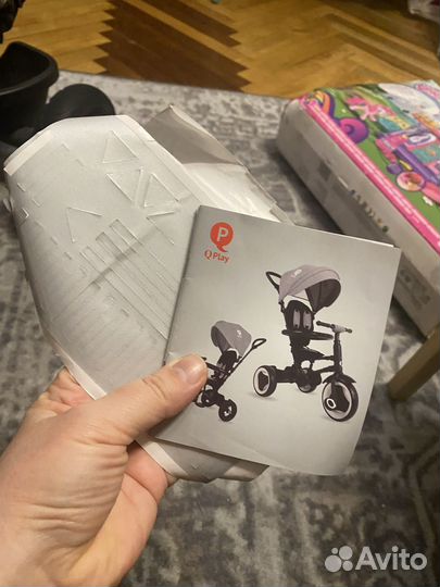 Детский велосипед с ручкой складной Qplay Rito