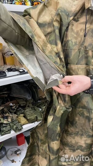 Пончо укороченное мох